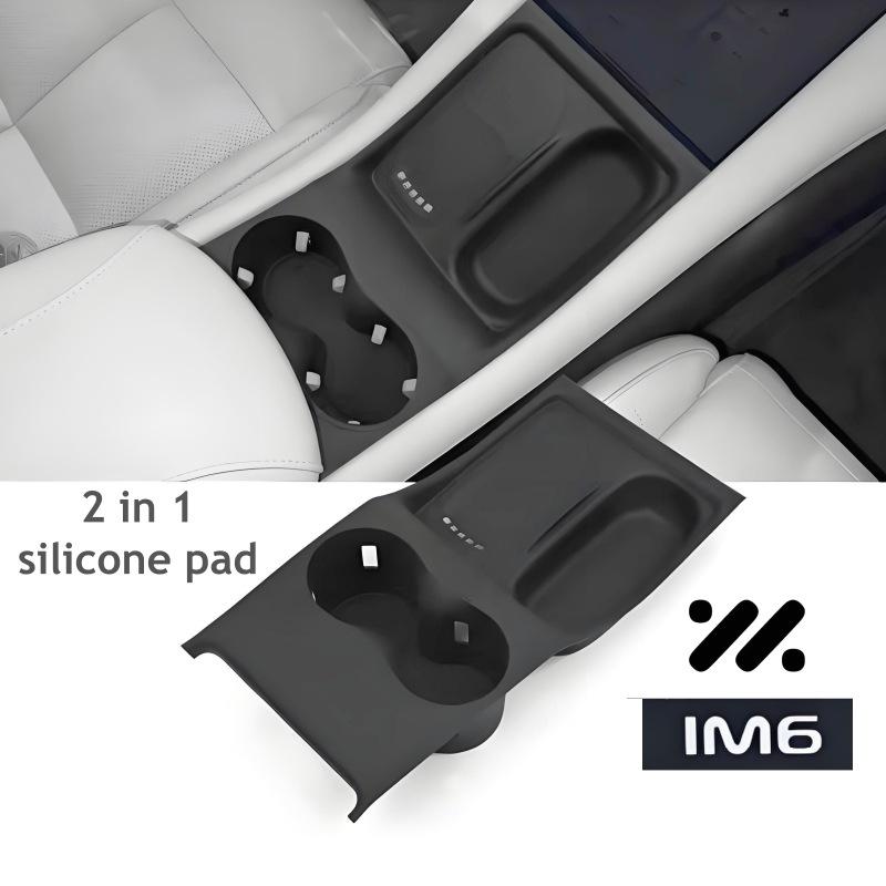 Pro MG IM6 IM MOTORS LS6 2025 2026 Bezdrátové nabíjení Silikonová podložka Organizér do držáku na nápoje Příslušenství do interiéru