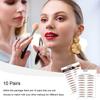 10 Paare Authentische Augenbrauen Tragbare Klebe Nahtlose Professionelle Kosmetische Haarähnliche Falsche Augenbrauen Schönheitsbedarf