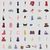 50 European Classical Fashion Series Graffiti Stickers, Water Cup, Computer Waterproof Decorative Stickers, Creative DIY Stickers