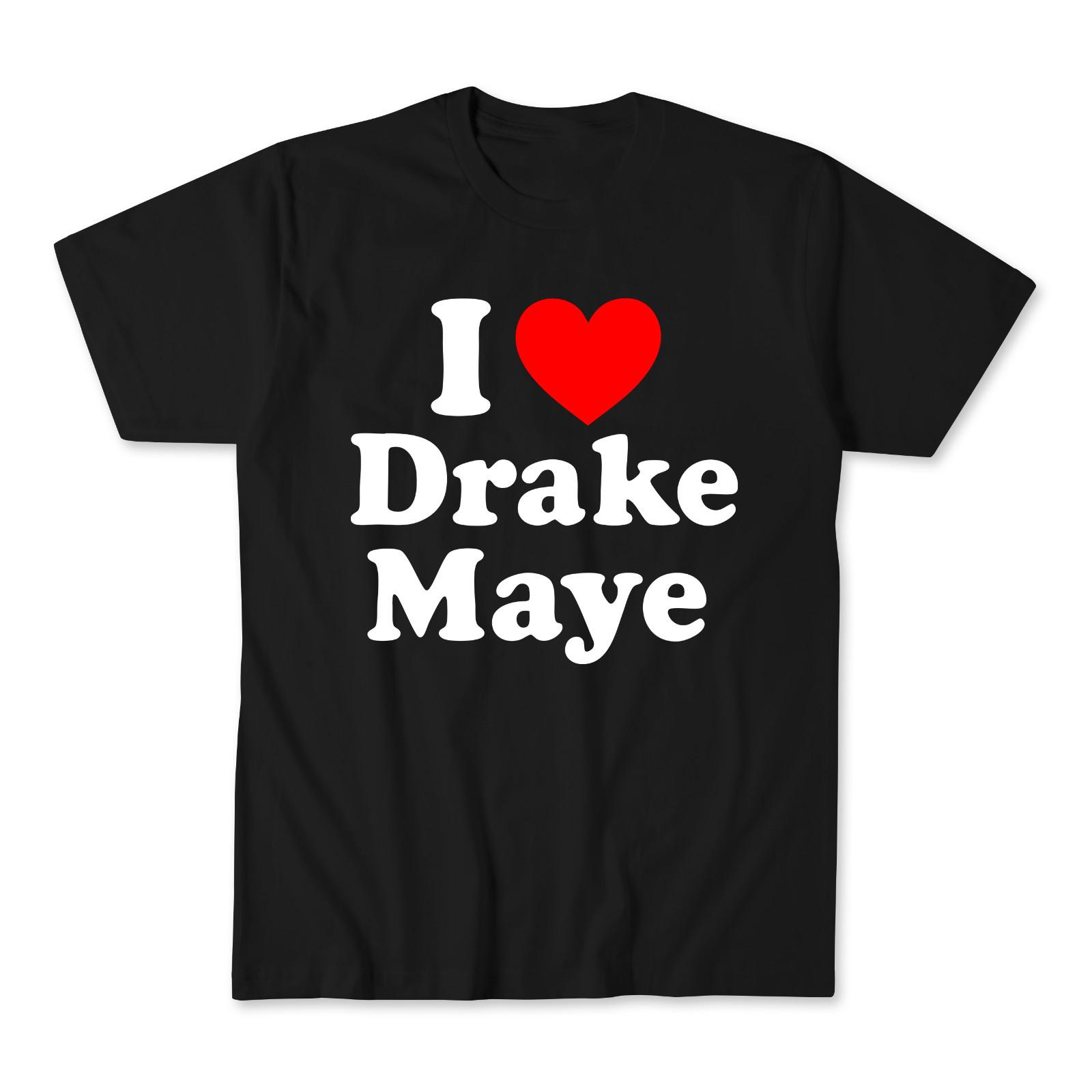 I Love Drake Maye Football Player Fans Heart Unisex T-Shirt S разноцветный