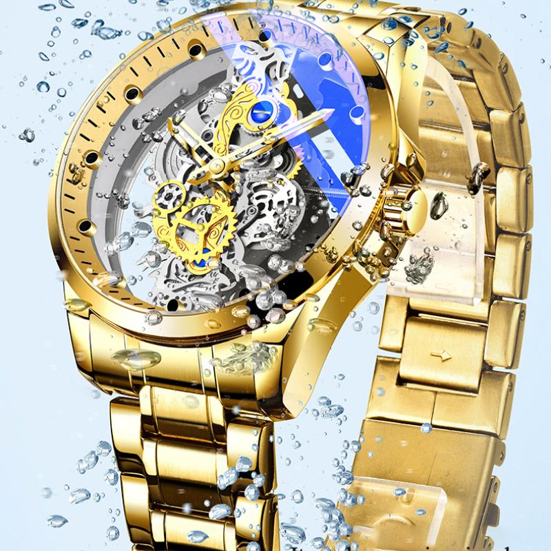 Populiariausi prabangūs prekės ženklo automatiniai vyriški laikrodžiai mechaniniai Tourbillon Sapphire volframo rankiniai laikrodžiai Relogio Masculino