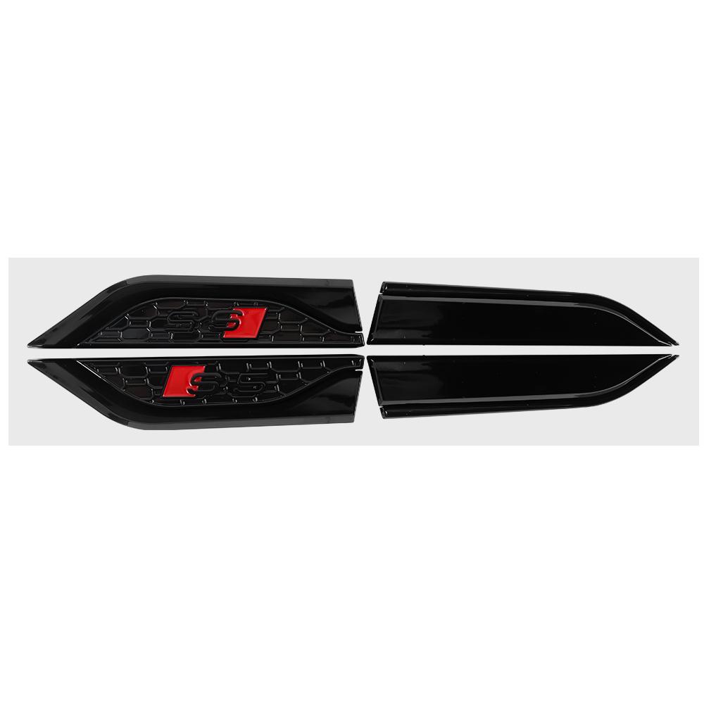 1 Pair 3D ABS S5 Badge Car Fender Side Wing Emblem Sticker Auto Refit Decals For WQ RS5 A1 A3 8P A4 B5 B6 B7 B8 C5 S RS TT RSQ 4Rs34