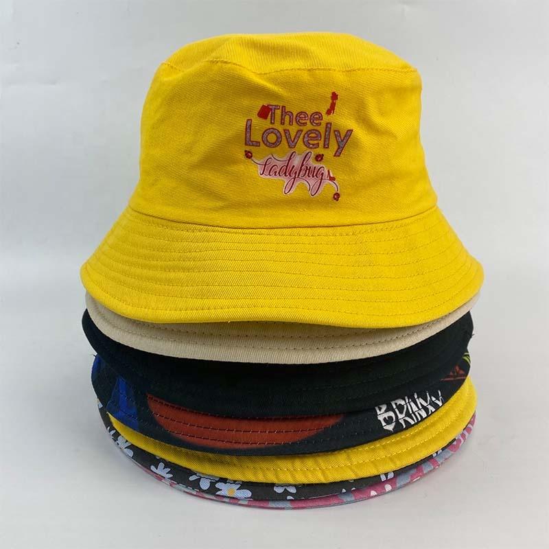 Hb0001 Custom Cotton Bucket Hats Design Your Own Embroidery Bucket Hats With Custom Logo