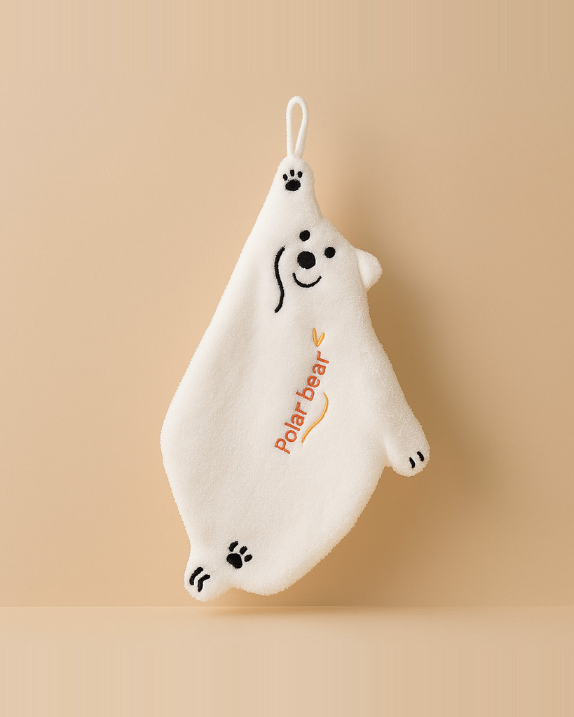 Roztomilé dětské ručníky se závěsnou smyčkou Vtipné pivní ručníky do koupelny Kuchyňka Závěsné žínky se zvířátky Měkké savé ručníky