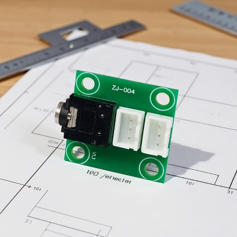 1PCS 3.5MM Headphone Audio Signal Transfer XH2.54 3P Terminal Lead Amplifier Chassis DIY Wiring Board