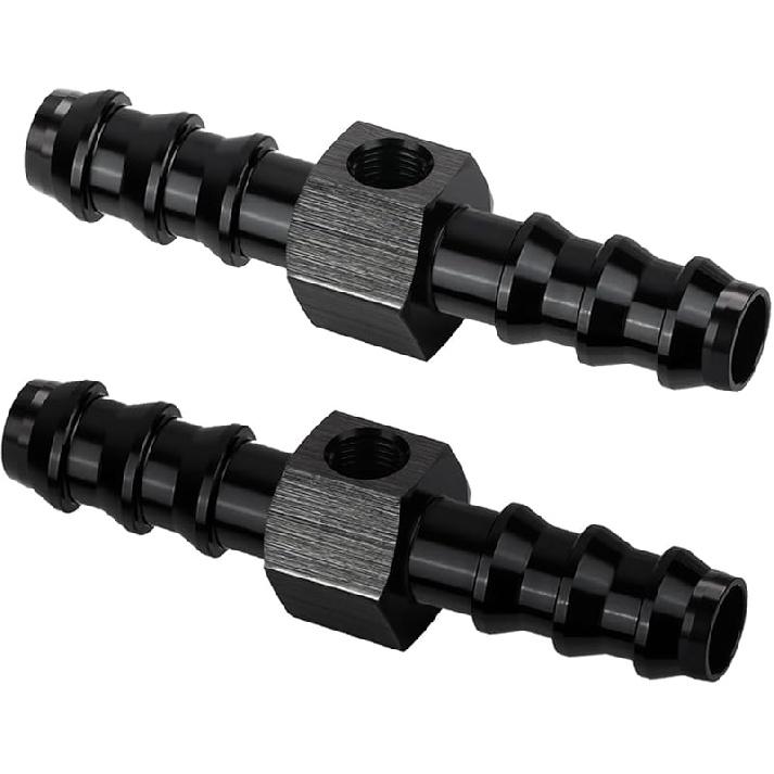 2 Packs 6AN Male Flare to 1/4" NPSM Transmission Cooler Adapter Fitting, 6An Fitting, AN6 Transmission Fitting Fits 200-4R, 700R4, TH350, TH400,