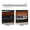 For Alfa Romeo Giulia 2017- Carbon Fiber Window Lift Switch Panel Cover Trim