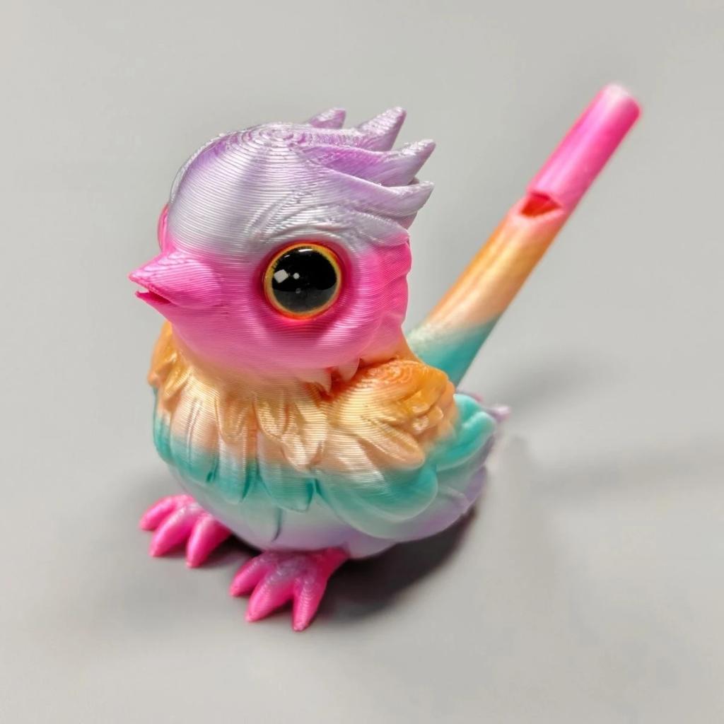 New 3D Printed Bird Whistle for Home Desktop Ornament Musical Water Injection Decorative Instrument Whistle Bird Flute Toy Gifts
