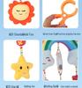Beijiali Rainbow Stroller Pendant Wind Chime - Educational Newborn Baby Toy (0-1 Year)
