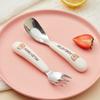 Portable 316 Stainless Steel Children's Tableware Set Cute Feeding Utensils Spoon Fork Learning Chopstick Kids Cutlery