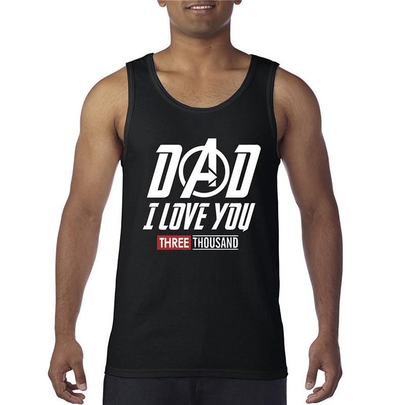 Klassisches Papa Ich Liebe Dich 3000 Vatertag Tony Stark Avengers Ärmelloses T-Shirt