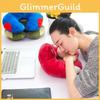 Luxurious South Korean Velvet Fabric U-shape Inflatable Neck Pillow For Travel