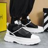 Fashion Black High Top Chunky Sneakers Men Streetwear Platform Lightweight Mens Trainers Casual Designer Shoes Male Sneakers