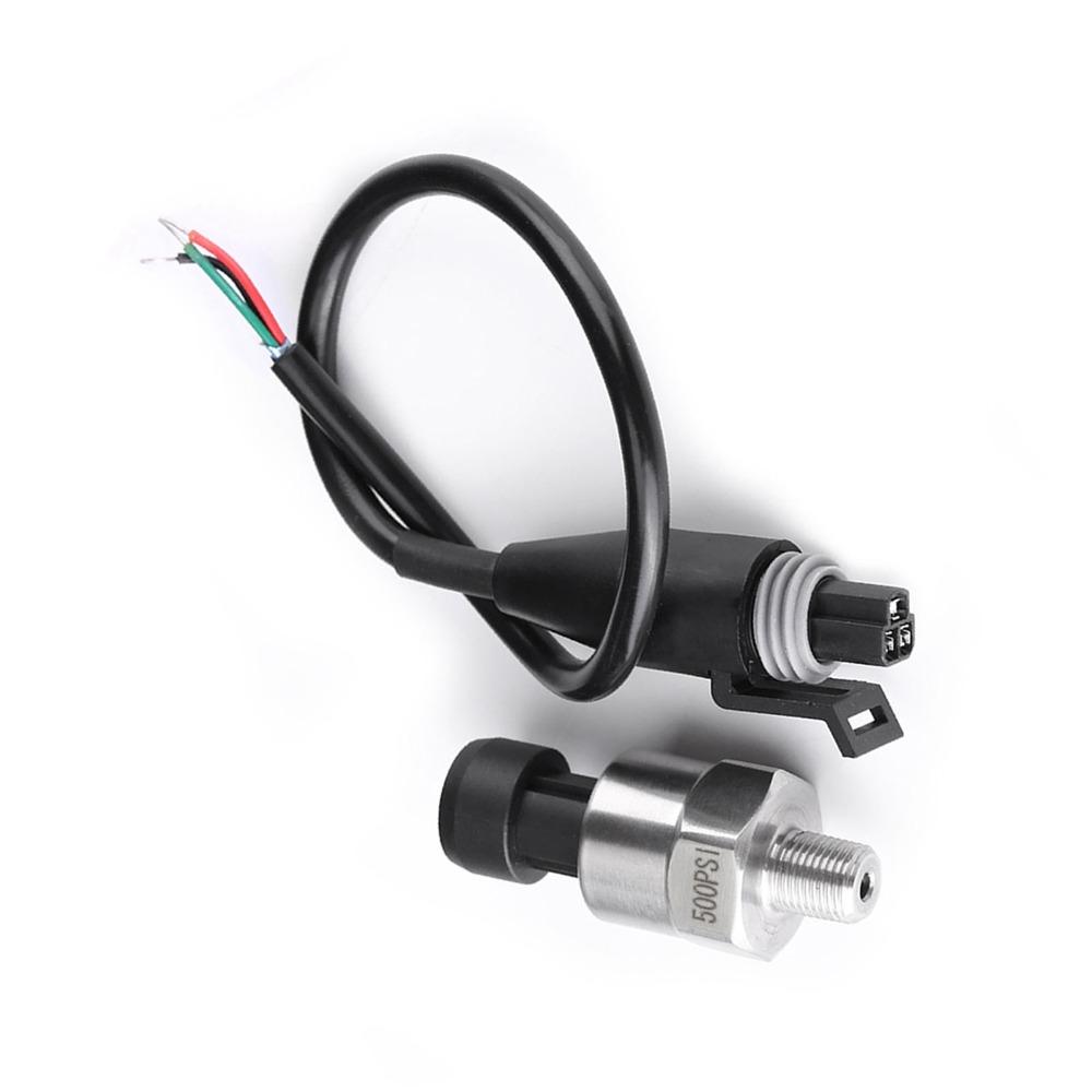 Stainless Steel Pressure Transducer 1/8 NPT Thread Connector Harness Pressure Sensor Pressure Transmitter Water Pressure