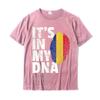 ITS IN MY DNA RoUnisexian RoUnisexia Flag TShirt Unisex Unisex Gift Casual Tshirts Rife Cotton Unisex Tops Shirt Family