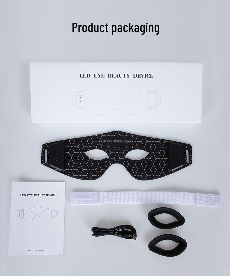 Portable Rechargeable Eye Massager with Red Light Therapy for Eye Care