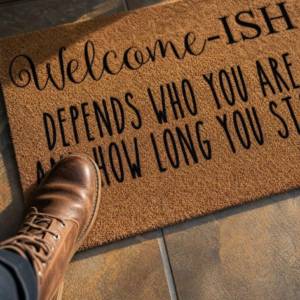 Festive Coir Doormat Non- Entrance for Home Decoration