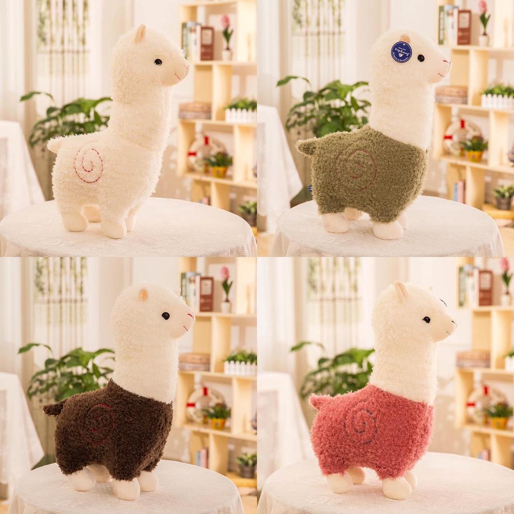 Adorabile Peluche Alpaca Giocattolo con Design di Pecorella Carina in Vari Colori
