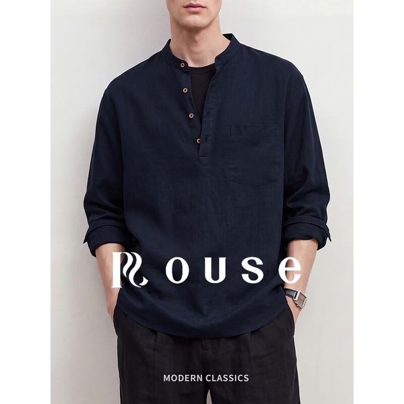 Louse Men's Lyocell Blend Long Sleeve Crewneck Tee