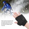 1 Pair Electric Half Hand Warmer Ultra Adjustable Elastic Wrist Strap Wide Use Electric Heated Gloves with Data Cable for Riding
