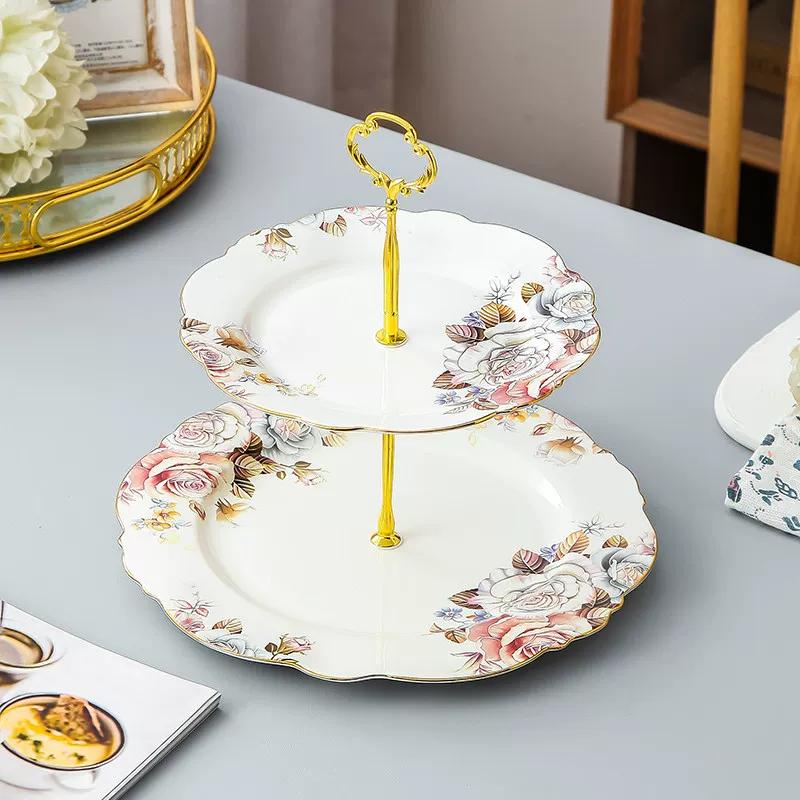Vintage Floral Bone China Coffee Tea Set, Retro Rose Ceramic Teapot Cup Saucer, Elegant British Style Tableware for Afternoon Tea