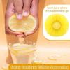 100 Pcs Yellow Lemon Nets for Squeezing, Disposable Lemon Covers for Squeezing Juice & Filtering Seeds, Elastic Mesh Wraps for Citrus Wedges