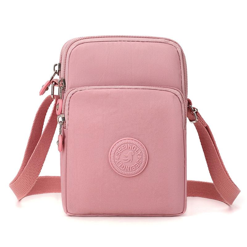 Lightweight Small Bag Large Capacity Multi-Layer Commuter Mobile Phone Bag Nylon Coin Purse