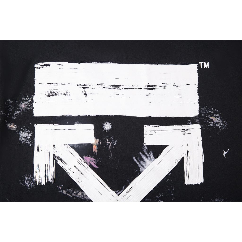 Off-White Oil Paint Splatter Arrow Print Street Fashion Light Luxury Versatile T-Shirt Unisex T-Shirt OFFTEGARC070Q