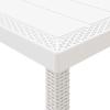 Garden Dining Set 11 Pcs White Polypropylene