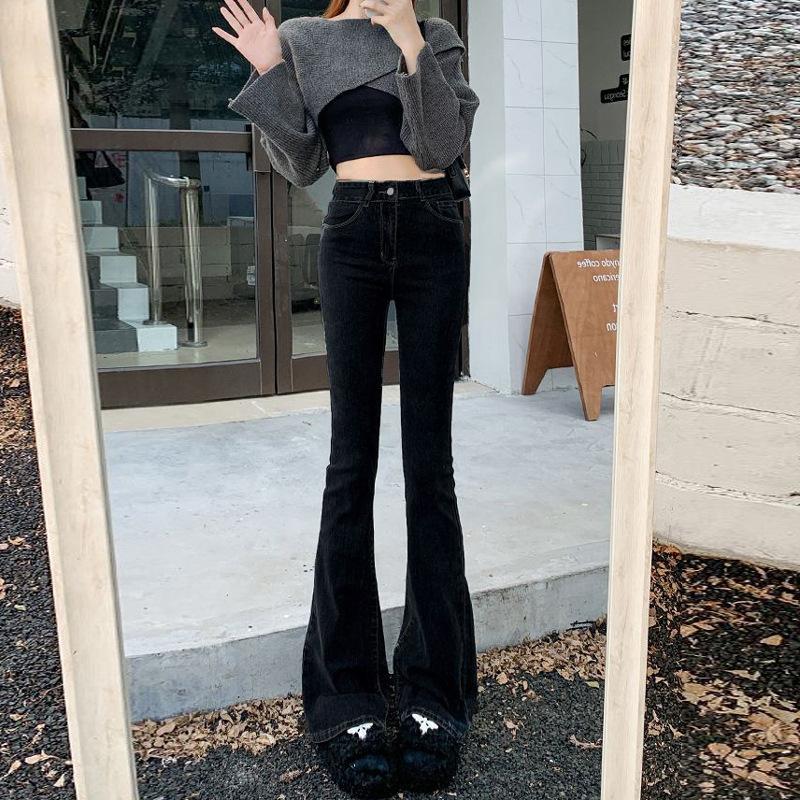 

Штани-кльош із завищеною талією для схуднення 2XL чорний