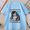 Zertifiziertes Gooner T-Shirt Lustiges Werwolf-Meme T-Shirt Lässiges Baumwoll-Kurzarm für Unisex Damen Humor T-Shirt Unisex Kleidung