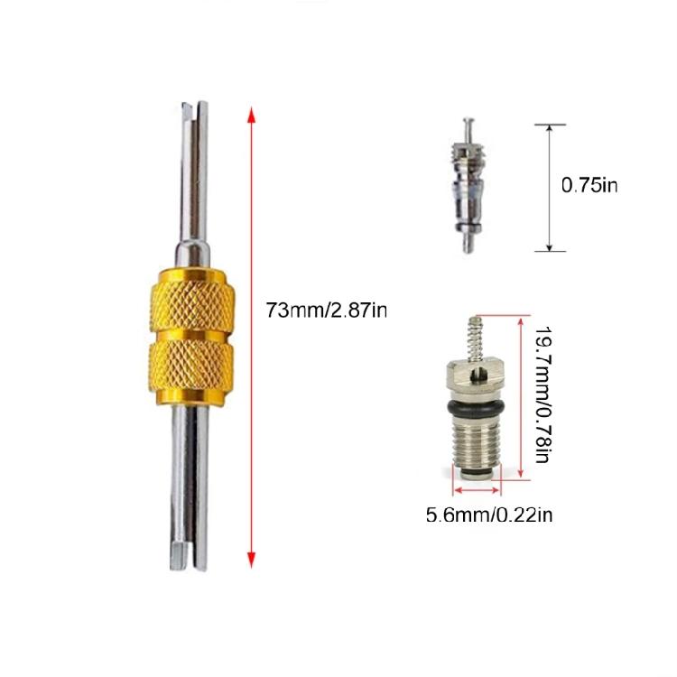 Klimaanlagenventilkerne Reparaturset Entfernungswerkzeug Klimaanlagenventilkerne Set Ventileinsätze für R12 R134A