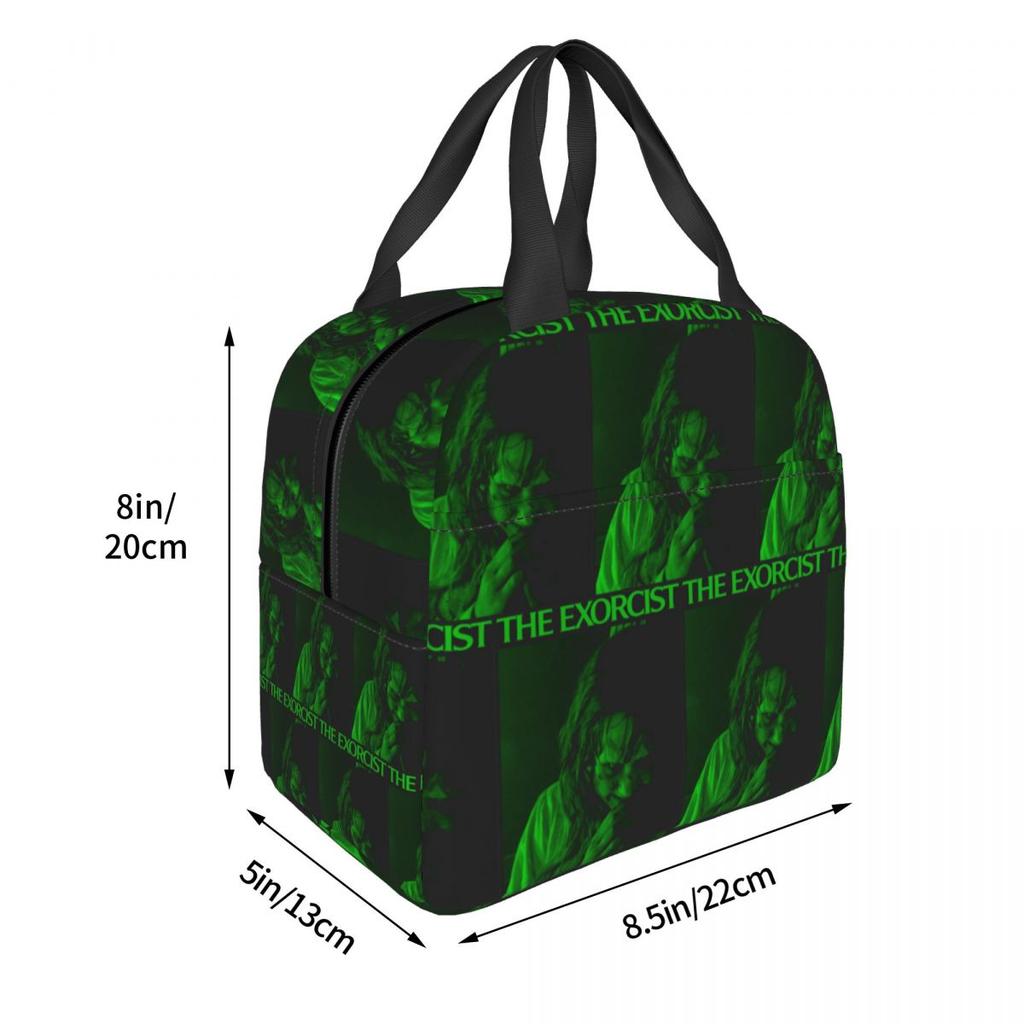 The Exorcist Green Insulated Lunch Bag for Kids School Cooler Thermal Food Box Tote Portable Lunch Boxes Container