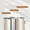 CLITON 304 Stainless Steel Latte Art Milk Frothing Pitcher
