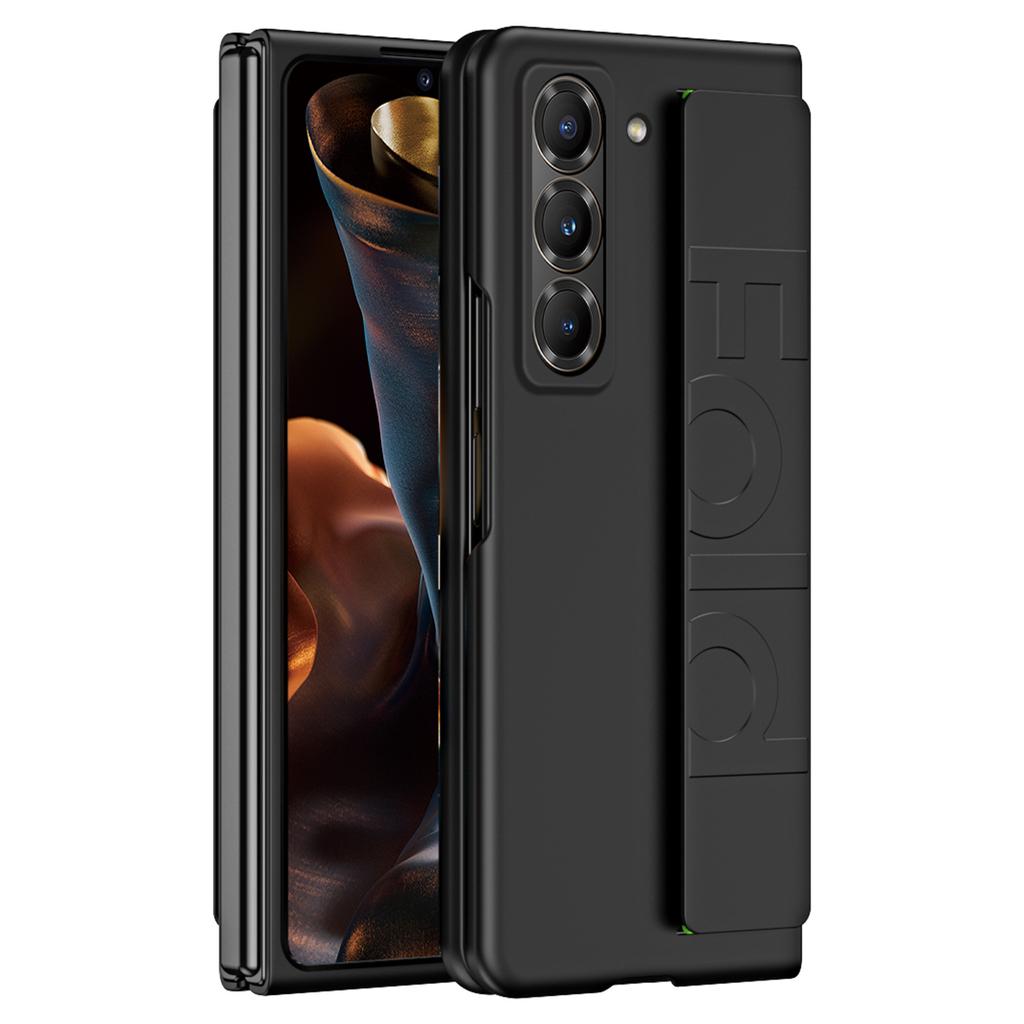 Etui na telefon z opaską na nadgarstek dla Samsunga Galaxy Z Fold Special/Z Fold 6 Slim/W25 Gumowane Twarde PC Etui na telefon komórkowy