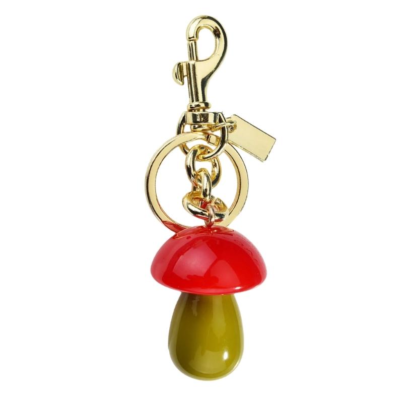 Cartoon Mushroom Keychain Car Key Holder Fashionable Keyring Pendant Bag Decoration for Stylish Women and Students