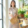 Summer women's new Chinese dress retro improved cheongsam loose and thin skirt