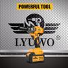 LYUWO Electric Wrench 420NM Brushless Electric Wrench High Torque Air Cannon Heavy Duty Automobile Repair High Power Impact Plat
