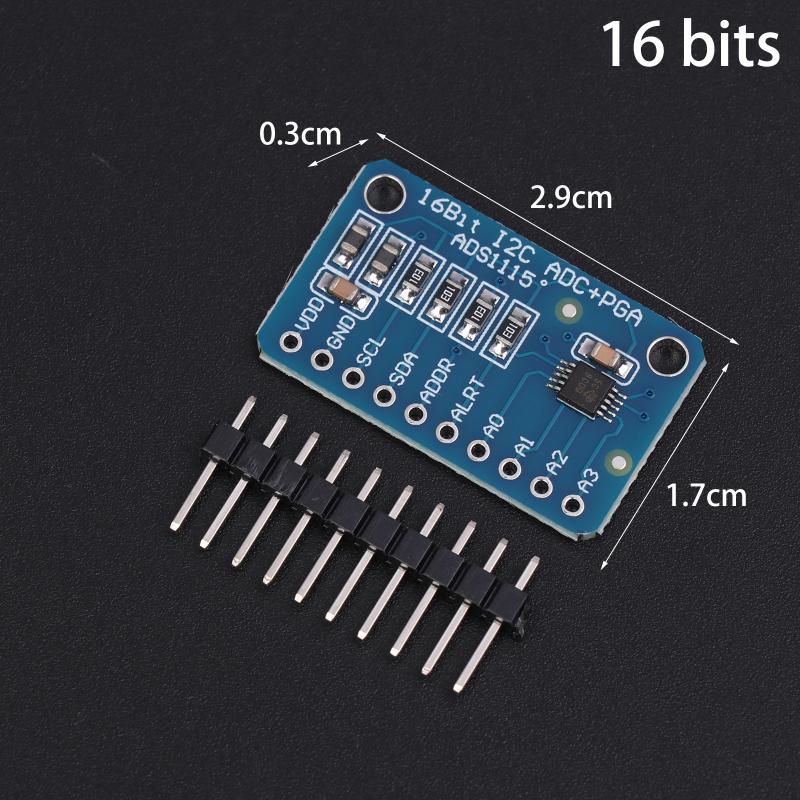 Ads1115 Ads1015 12/16 Bit I2C Modul Präzision 4-Kanal Entwicklungsplatine Mit Pro Gain Verstärker Für Arduino