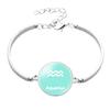 Constellation Stylish Zodiac Alloy Bracelet Unisex Fashionable Simple Jewelry Design