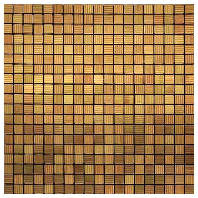 3D European Smooth Metal Mosaic Wall Sticker Self-adhesive Tile Kitchen Bathroom Bar Living Room TV Background Wall Decor Stick