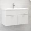 Armoire d'évier avec lavabo intégré  Aggloméré
