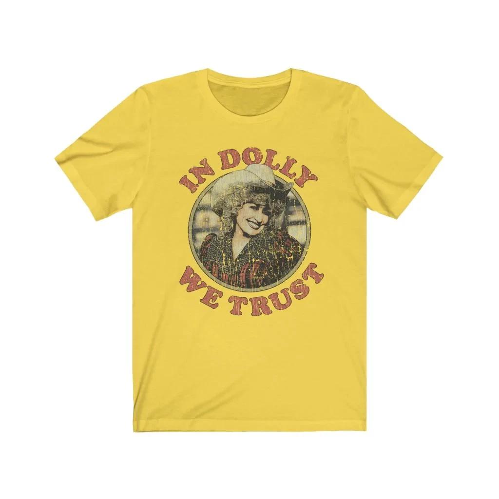 In Dolly We Trust 1984 Vintage Men s T shirt XL