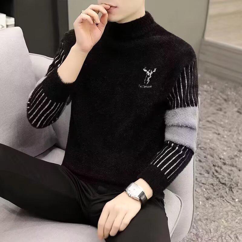 

2025 Autumn/Winter Retro Loose Slimming High-End Versatile Round Neck Sweater 2XL