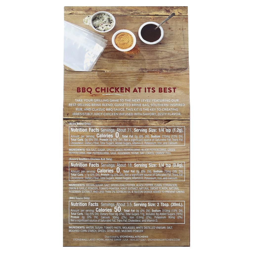 Urban Accents Savory Southern BBQ Chicken Brine Kit, 198g (7oz)