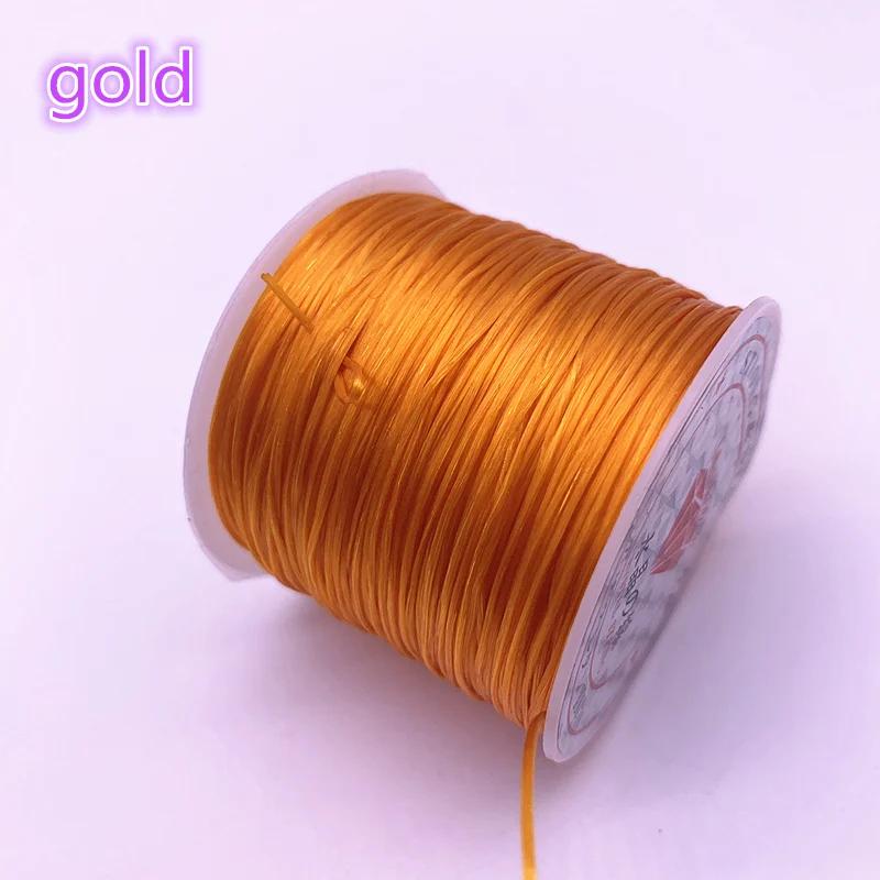 50M/Roll Colorful Flexible Elastic Crystal Line Rope Cord For Jewelry Making Beading Bracelet Wire Fishing Thread Rope
