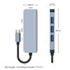 5Gbps USB3.0 Type C Hub 4 in 1 Aluminum Portable Splitter Docking Station Adapter for MacBook HP Dell Lenovo Windows Laptop