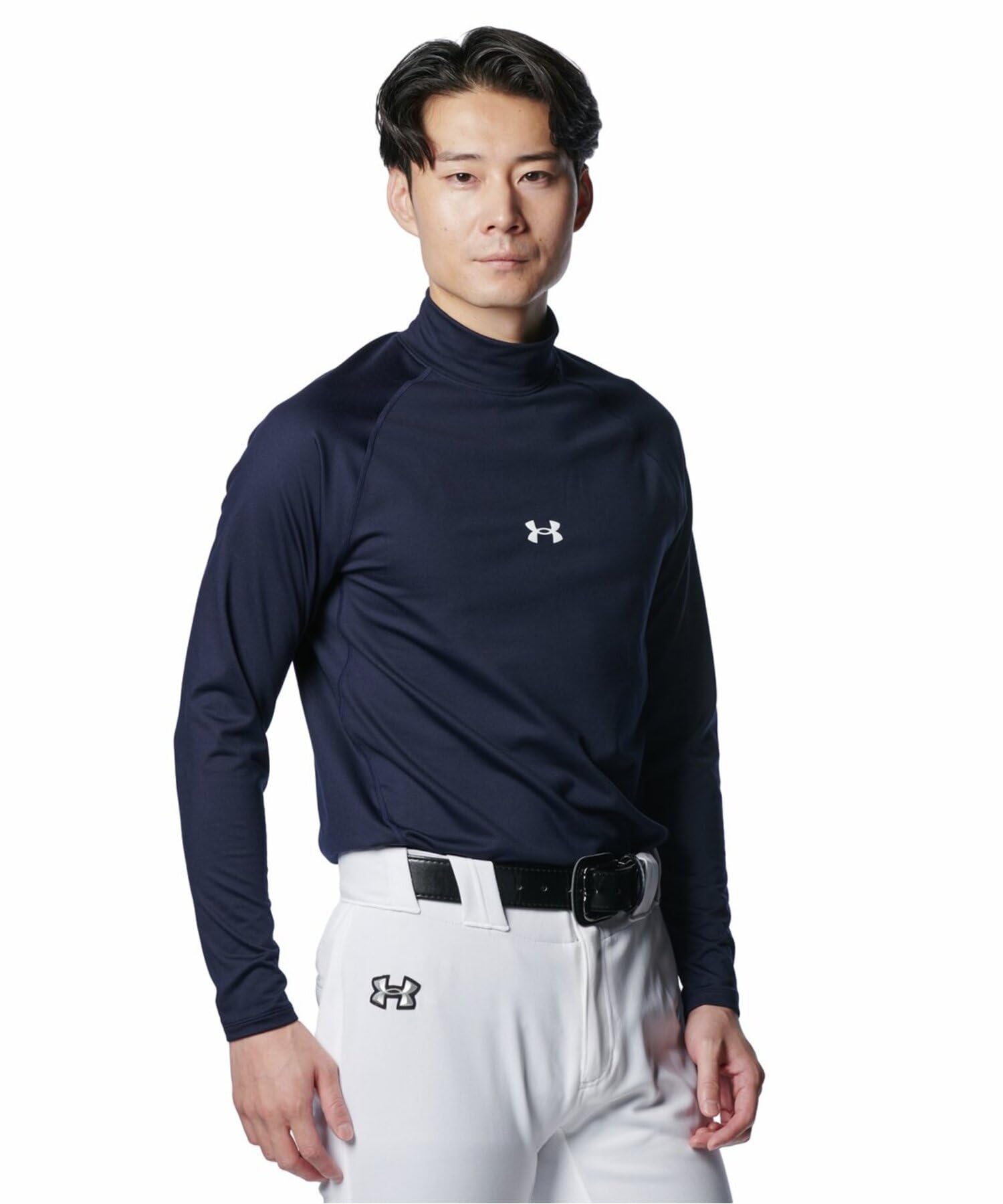 

UA CG CONFORT FITTED LS MOCK Midnight Navy MD [Under Armor] / /