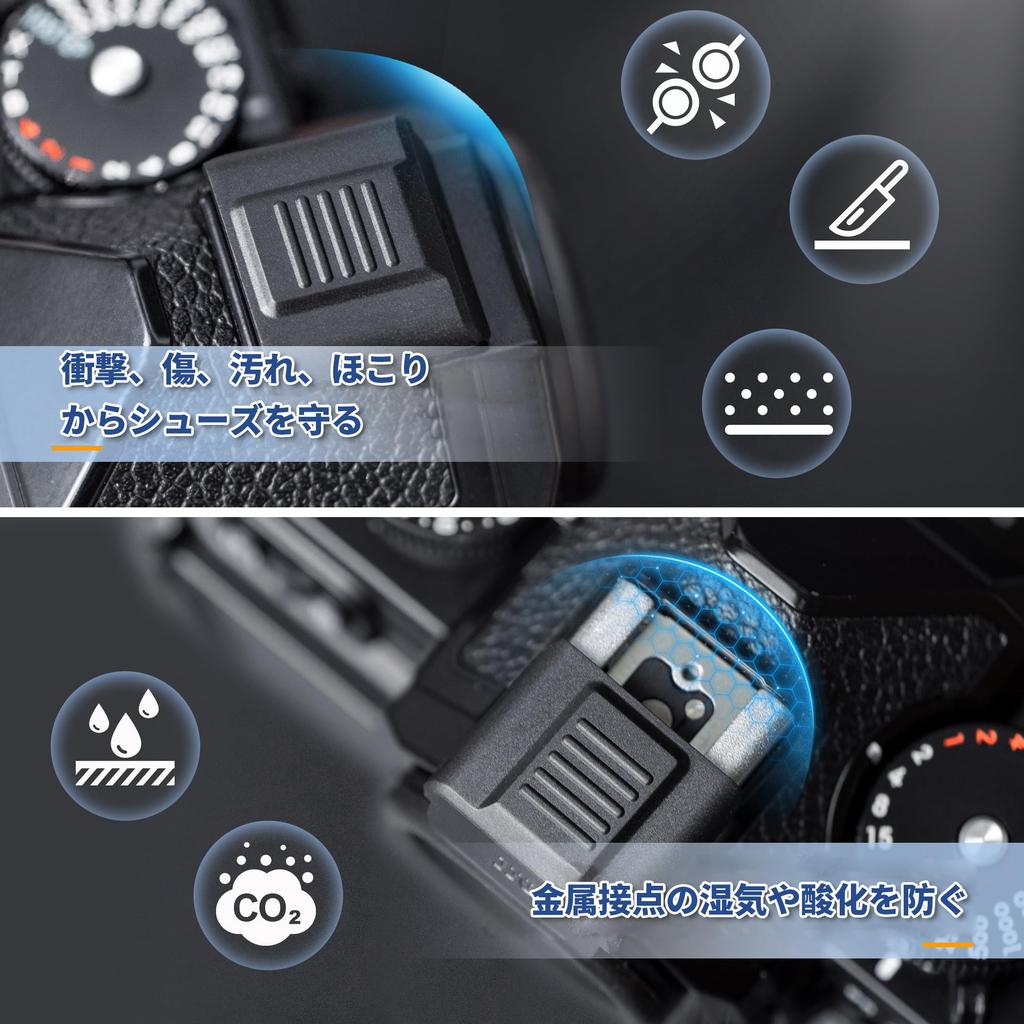 JJC Full Coverage Hot Shoe for Nikon and More 2-Piece Cover/Cap Z5II, Z50II, Z6III, Z6II, Z7II, Z9, Z8, Z7, Z6, Z5, Z50, Z30, ZF, ZFC, D7500, D7000,