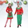 Christmas Elf Cosplay Costume Couple Outfits High Quality Polyester S/m/l